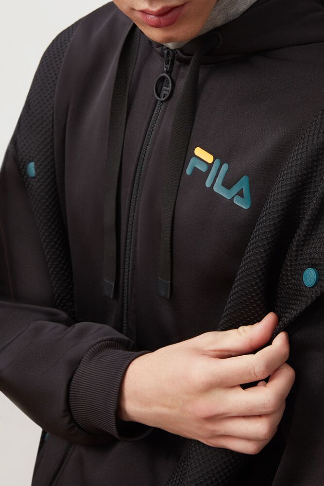 Fila Zee Snap Off Sleeve Jacket Negras | ODHC12340