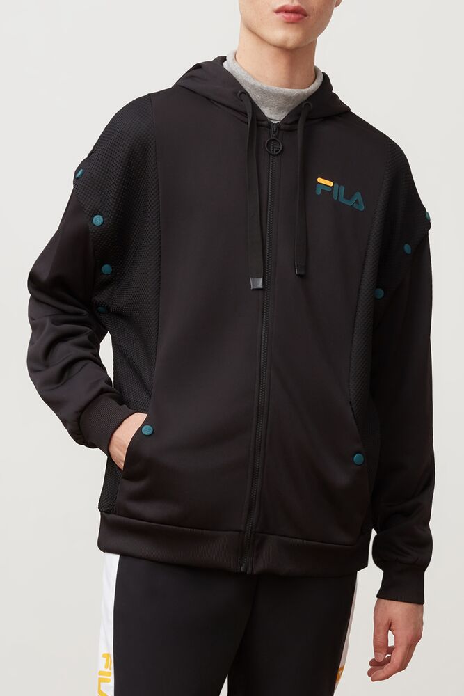 Fila Zee Snap Off Sleeve Jacket Negras | ODHC12340