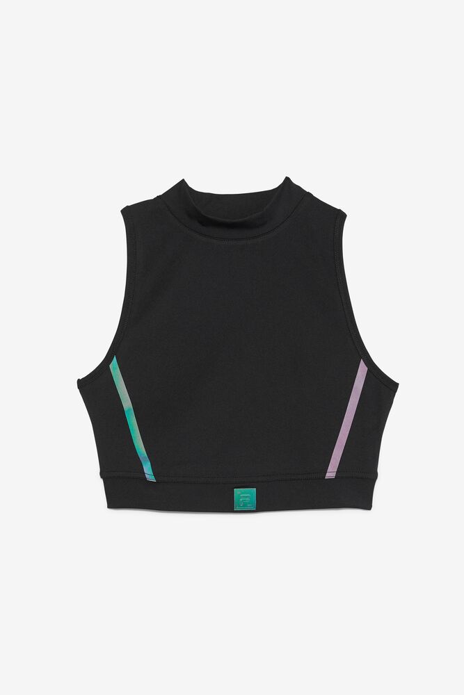 Fila Zola Crop Top Negras | AUCI15806