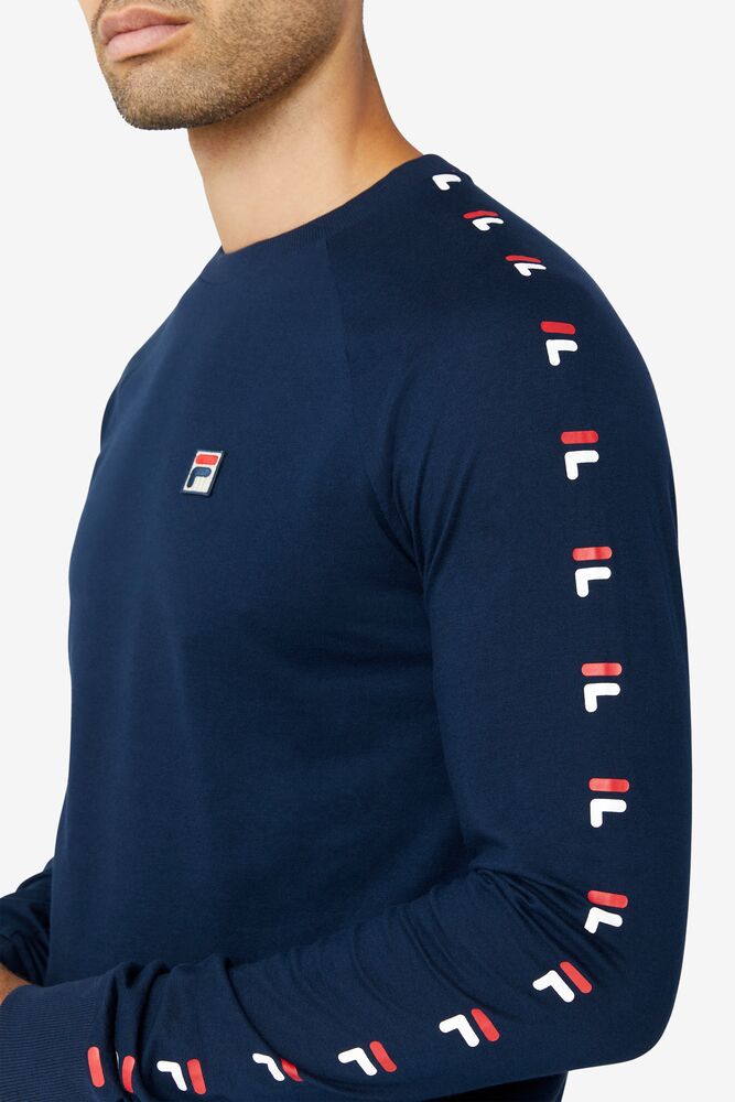 Fila Zubby Long Sleeve Tee Rojas Blancas | ATNJ81359